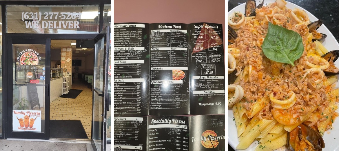 Family Pizzeria Menu