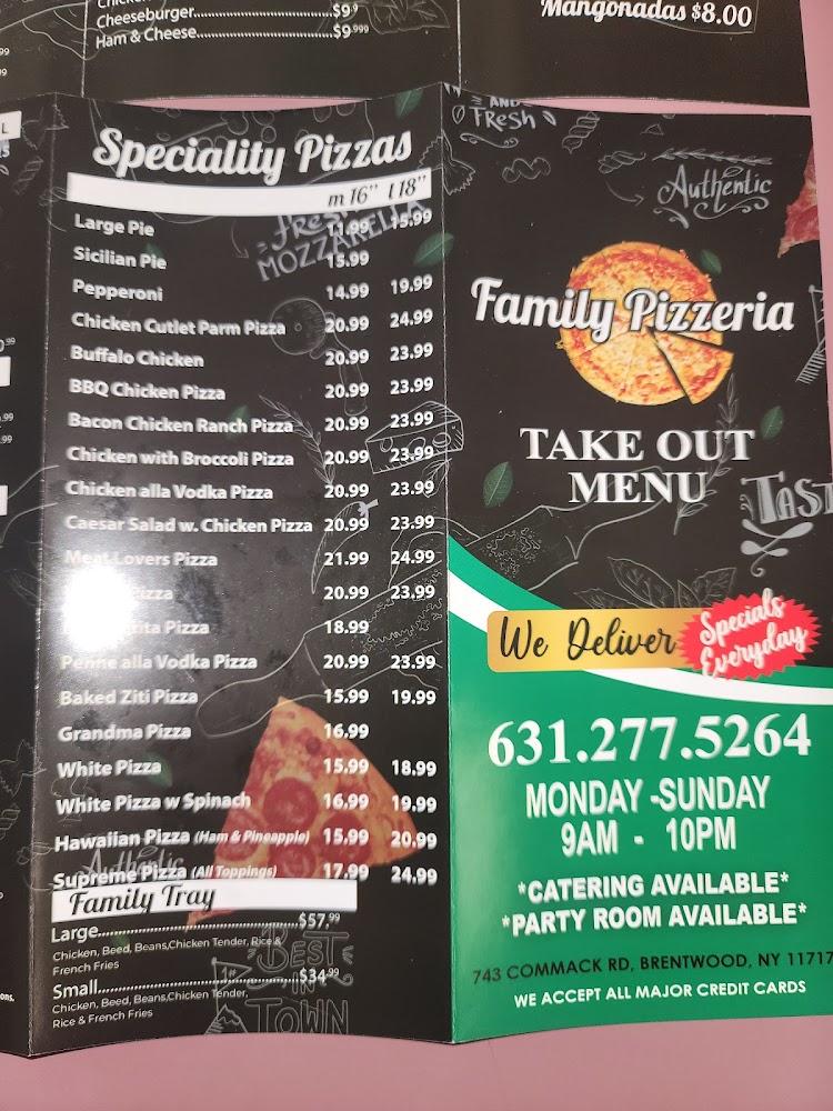 Family Pizzeria Menu image 3