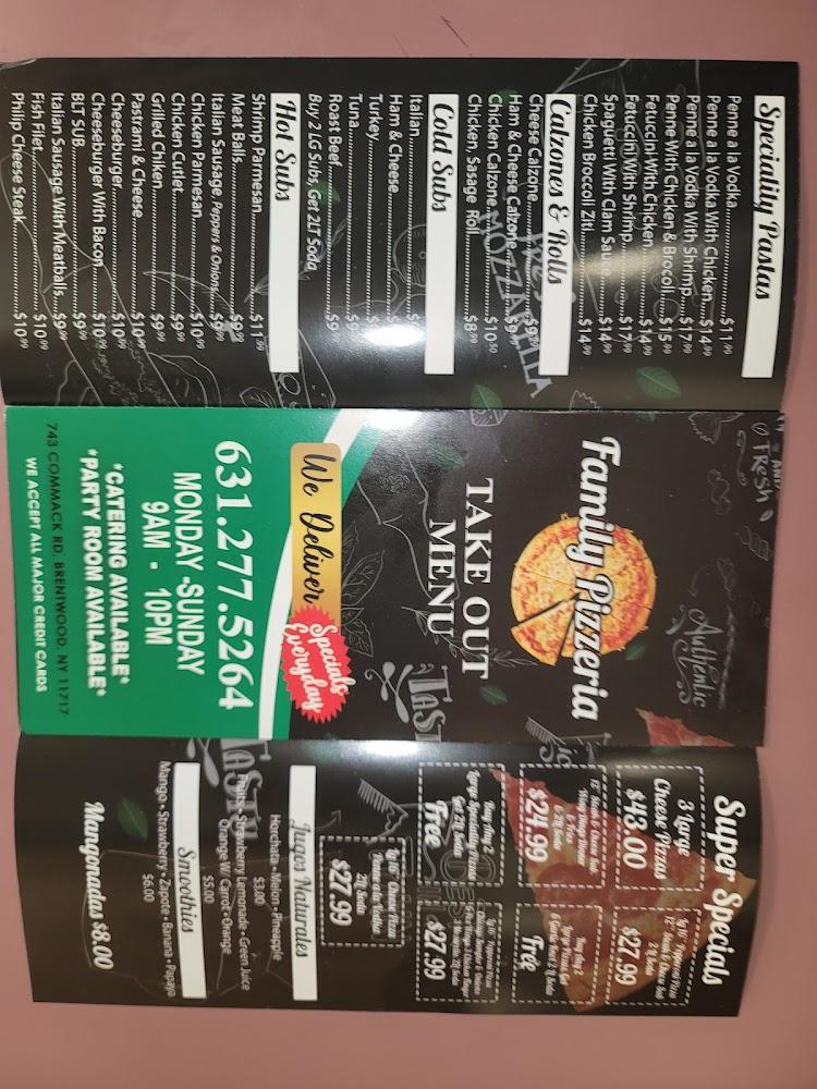 Family Pizzeria Menu image 4